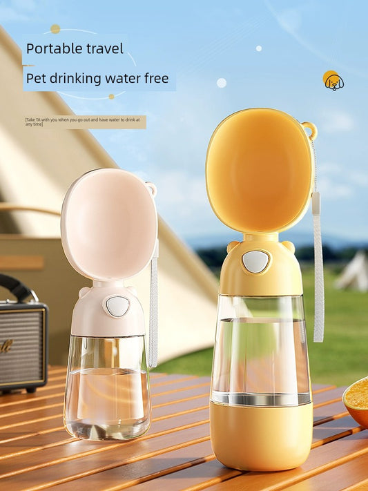 Dog Outing Water Cup Portable Drinking Water Apparatus Dog Kettle Pet Portable Cup Puppy Outdoor Drinking Water out Water Feeding